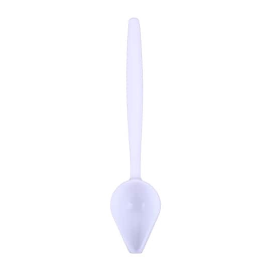 slide 1 of 4, 9" White Drizzle Scoop By Makery, 9 in