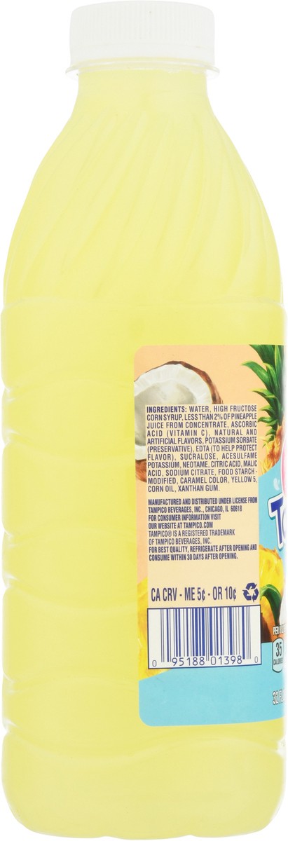 slide 7 of 9, Tampico Pineapple Coconut Punch, 32 oz