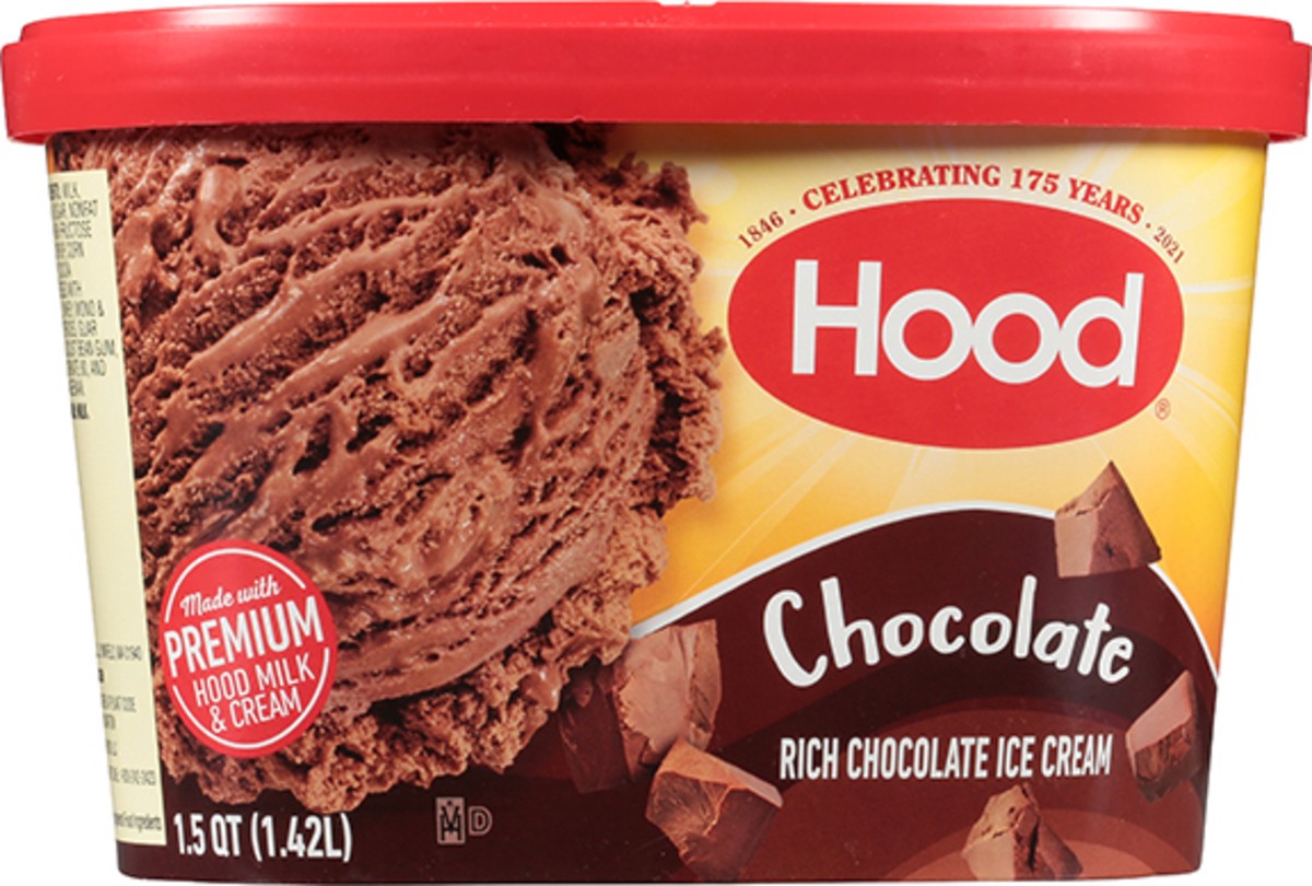 slide 10 of 11, Hood Chocolate Ice Cream, 1.5 Quarts, 1.5 qt