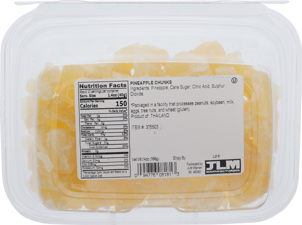 slide 5 of 13, Jlm Manufacturing Pineapple Chunks 14 oz Carton, 14 oz