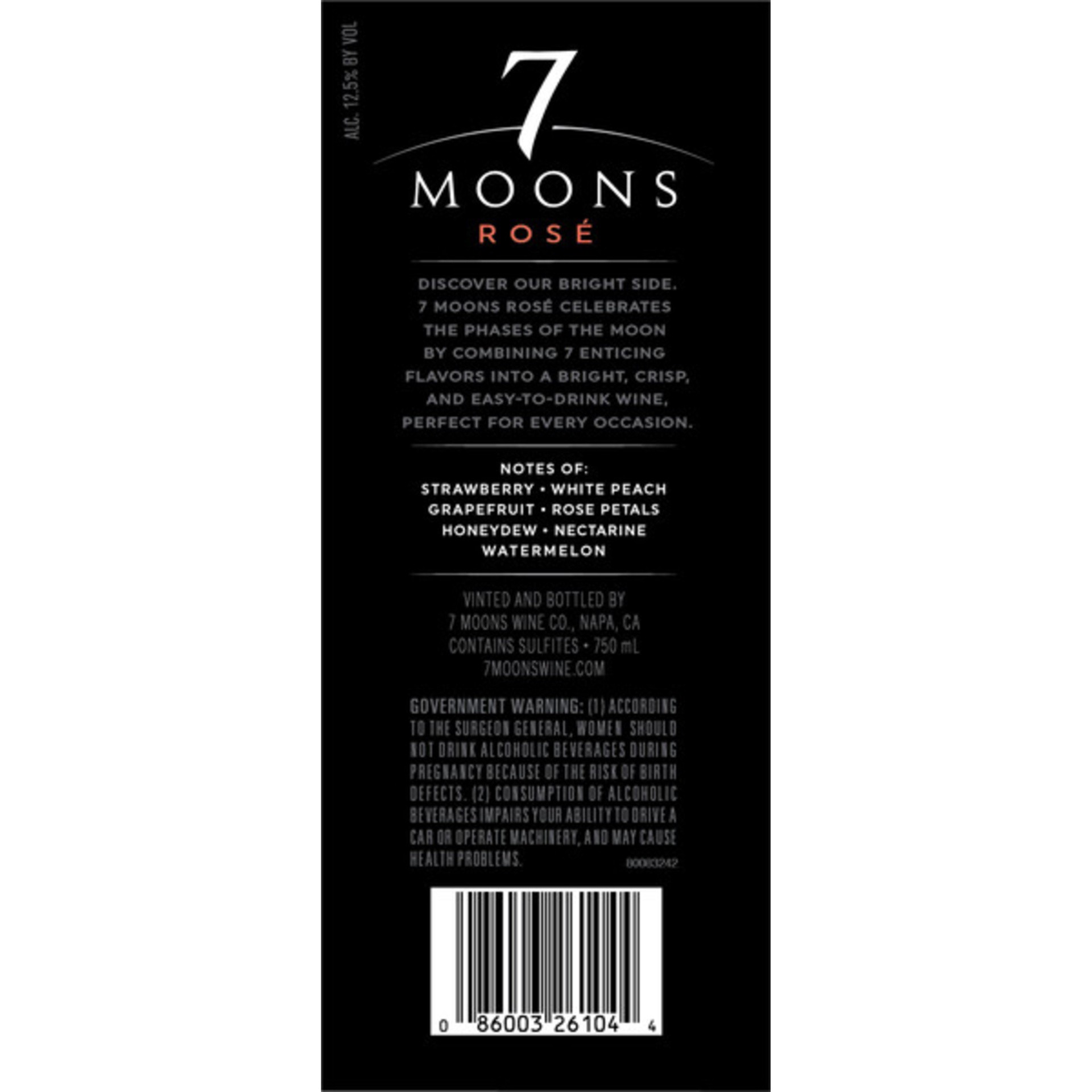 slide 6 of 6, 7 Moons Rose Wine, 750 mL Bottle, 25.36 fl oz