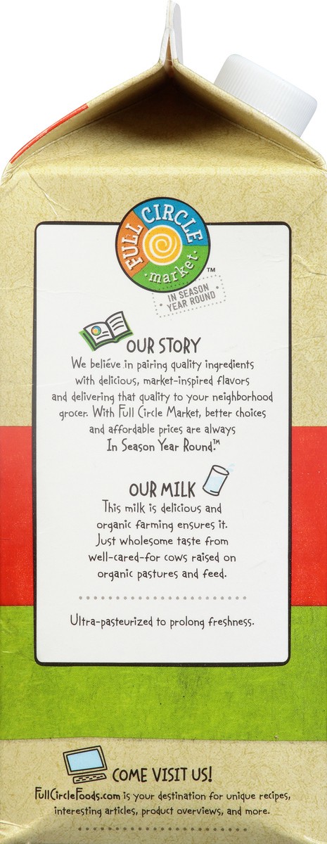 slide 6 of 9, Full Circle Market Organic Whole Milk, 64 fl oz