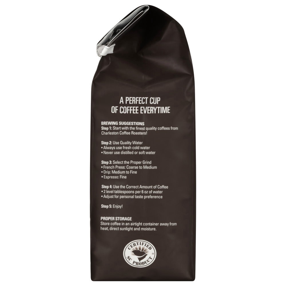 slide 4 of 4, Charleston Organic Medium Roast Whole Bean Ground Coffee, 28 oz