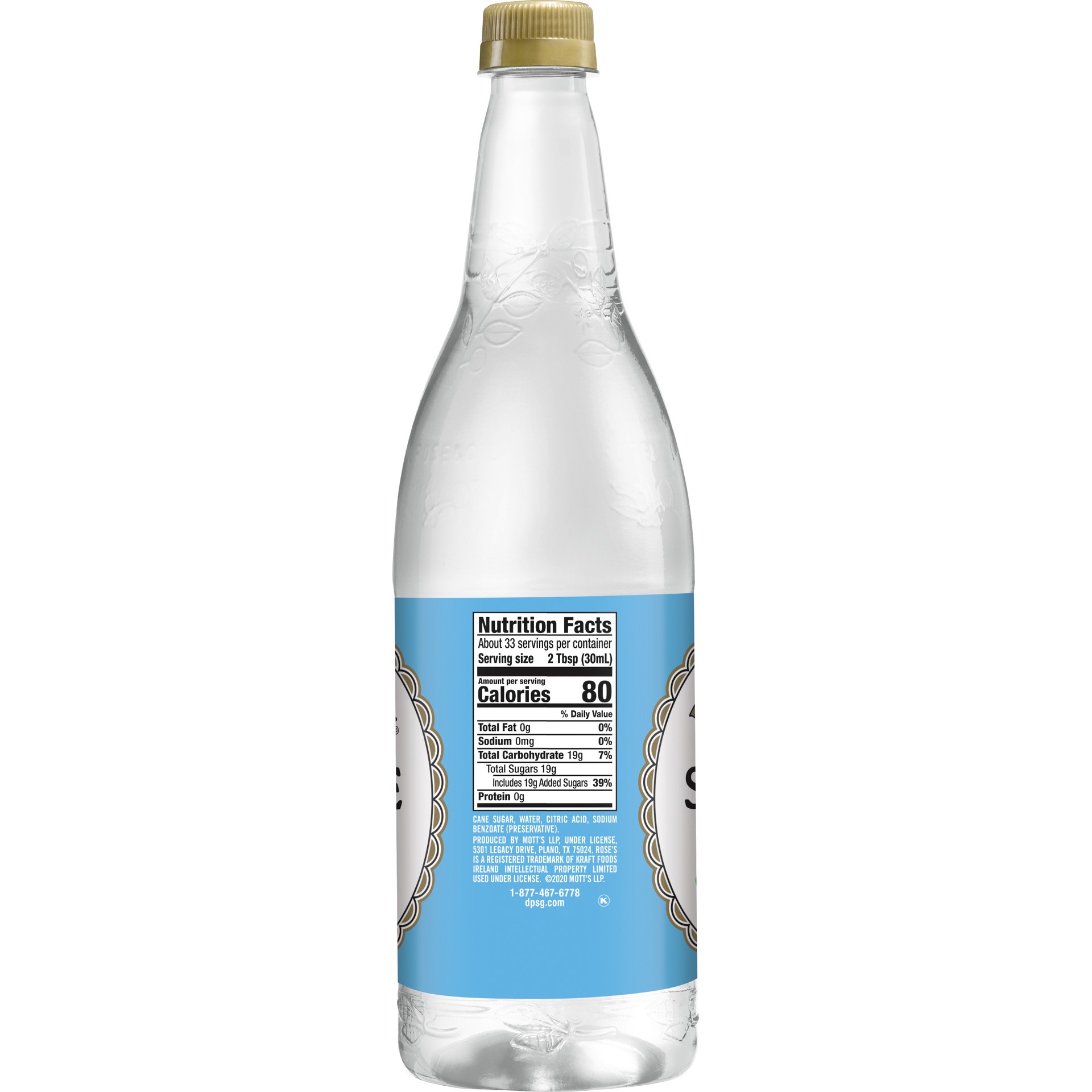 slide 2 of 2, Rose's Simple Syrup Mixer, 1 L Bottle, 1 liter