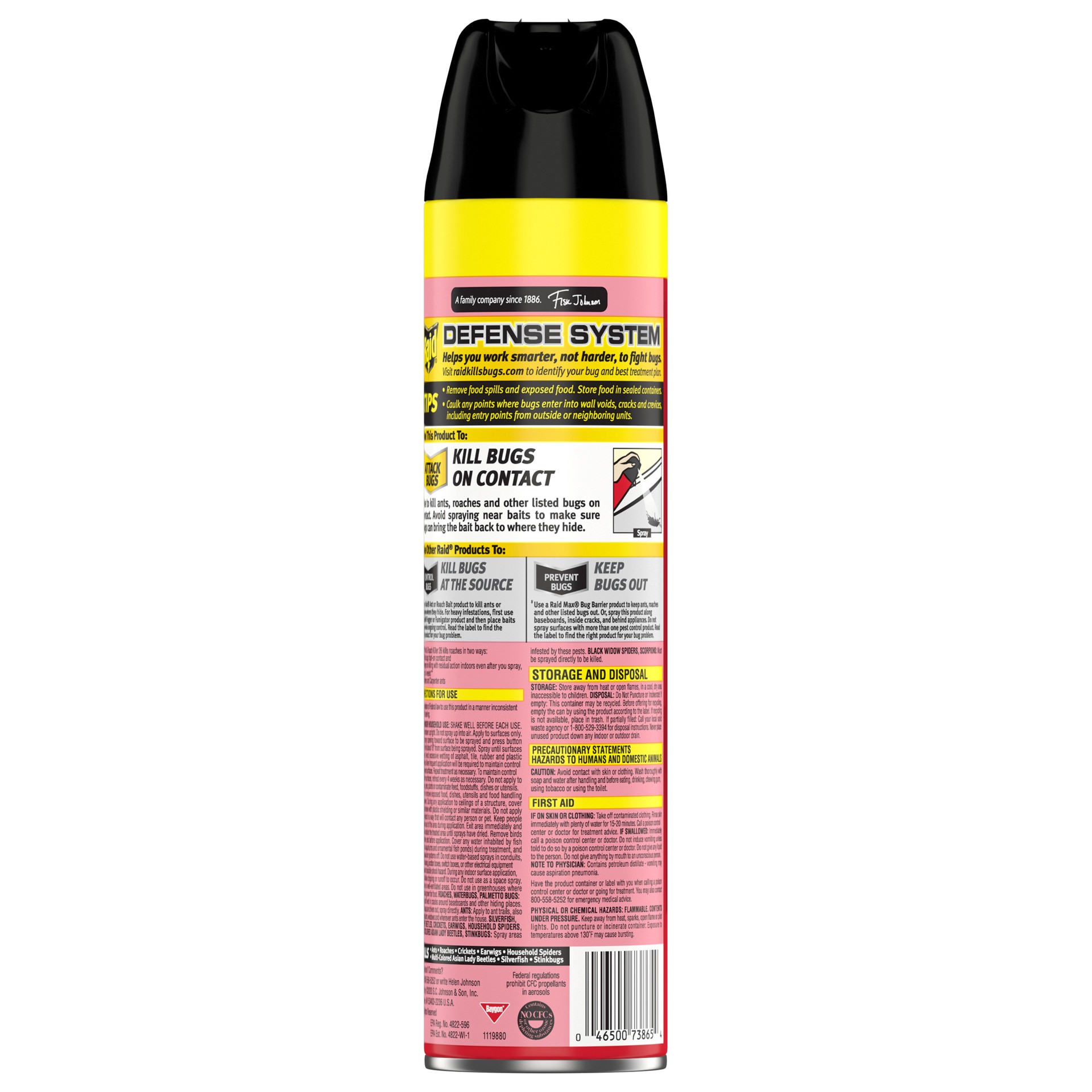 slide 4 of 5, Raid Ant & Roach Killer Outdoor Fresh Scent Insecticide Aerosol Can, 20 fl oz