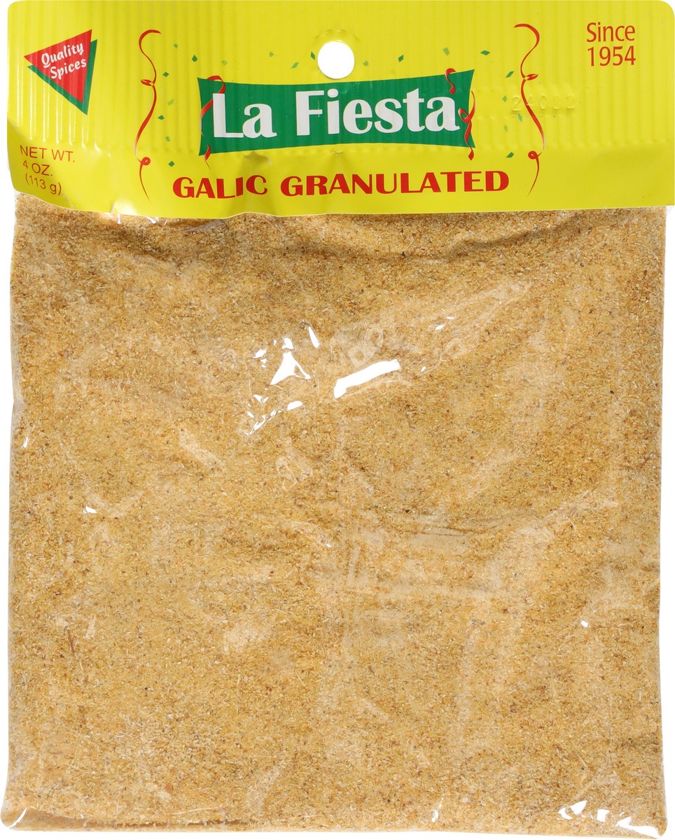 slide 9 of 12, La Fiesta Granulated Galic 4 oz, 4 oz