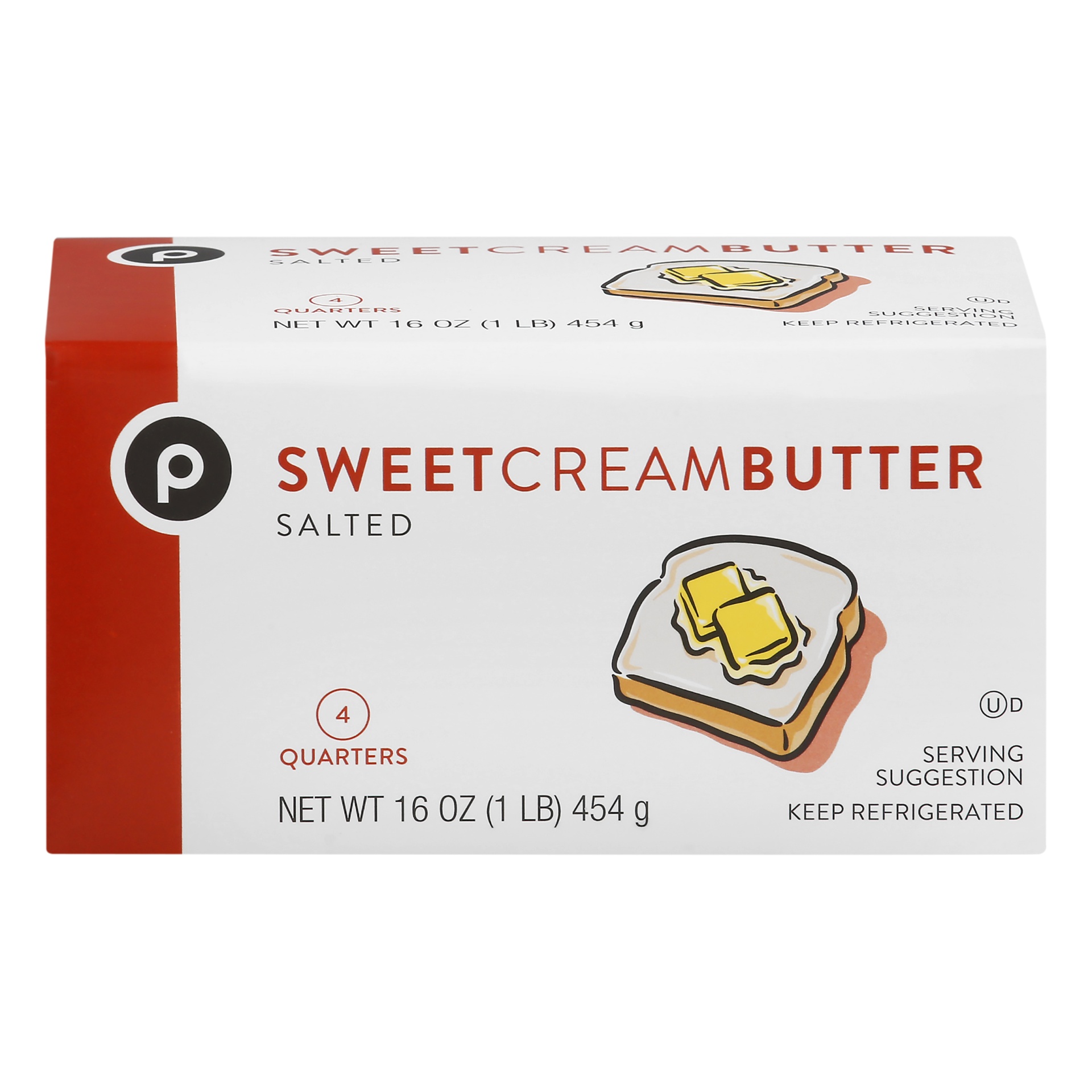 slide 1 of 1, Publix Sweet Cream Salted Butter, 16 oz