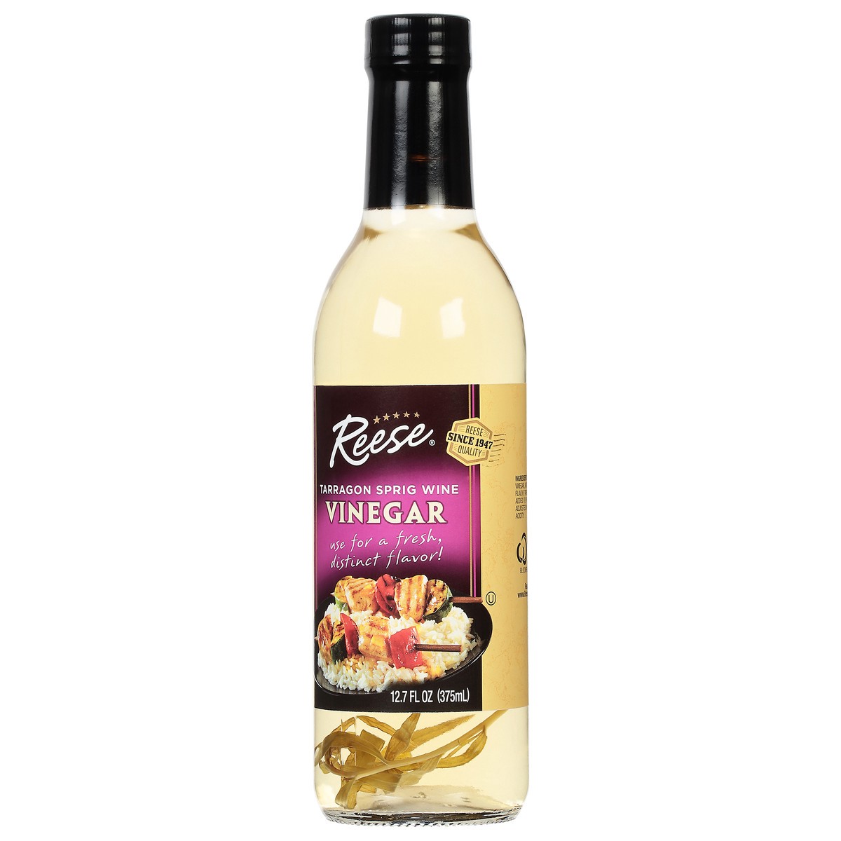 slide 2 of 10, Reese Tarragon Sprig Wine Vinegar 12.7 fl oz, 12.7 oz