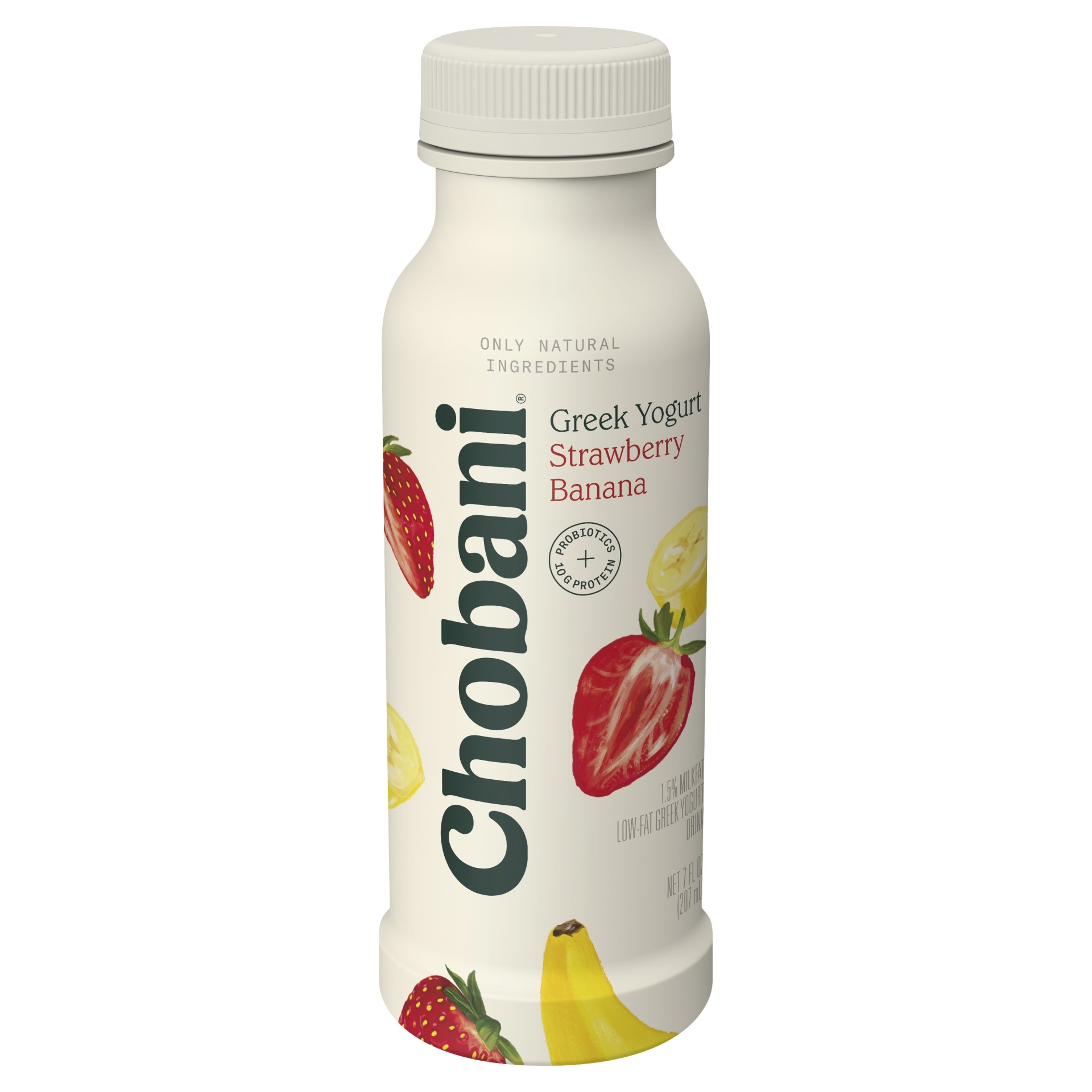 slide 1 of 1, Chobani Strawberry Banana Grek Yogurt Drink, 10 oz