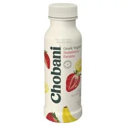 Chobani Strawberry Banana Grek Yogurt Drink - 10 oz
