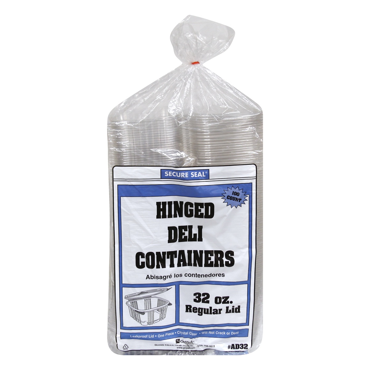 Genpak Hinged Deli Containers 100 ct Shipt