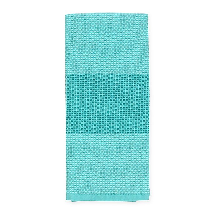 slide 1 of 1, Kate Spade New York Color Block Honeycomb Kitchen Towel, 1 ct