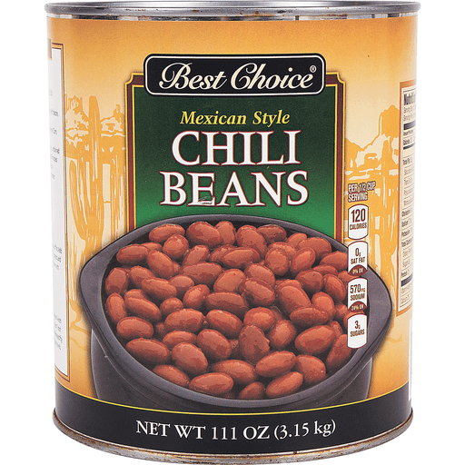 slide 1 of 1, Best Choice Mexican Style Chili Beans, 111 oz