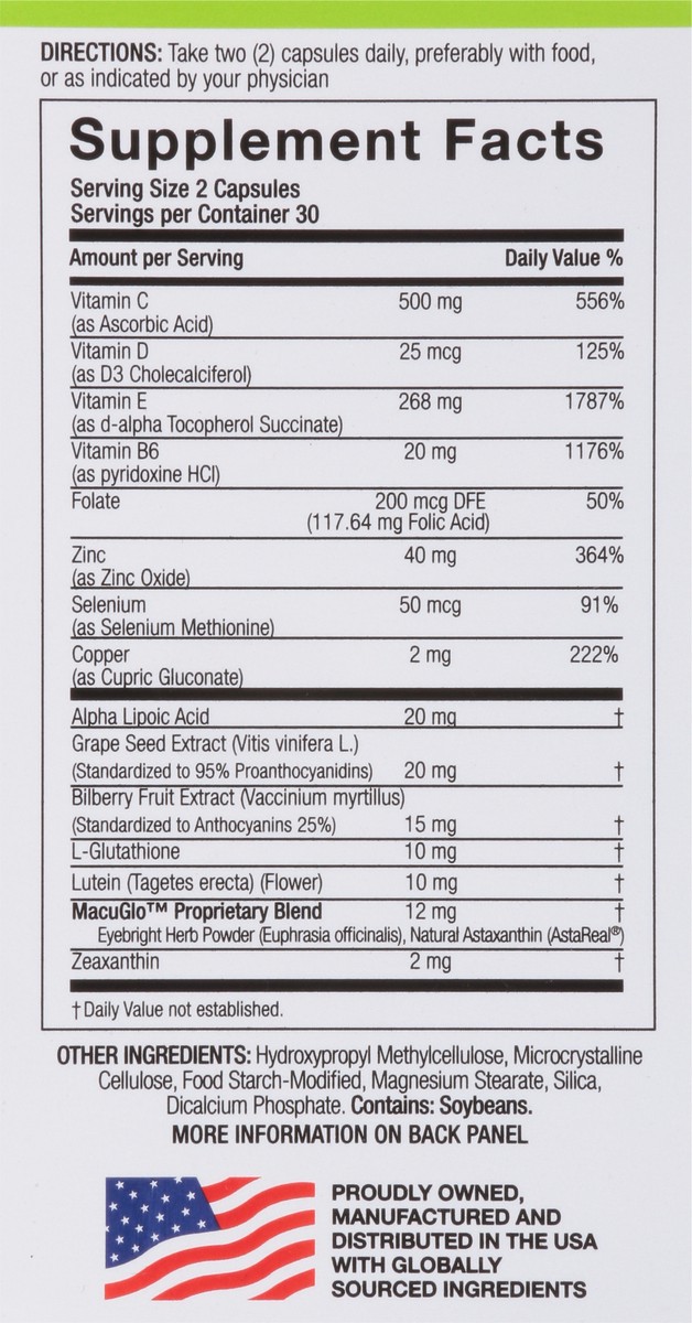 slide 7 of 15, EyeScience Macular Health Formula Capsules Advanced Ocular Vitamin 60 ea, 60 ct