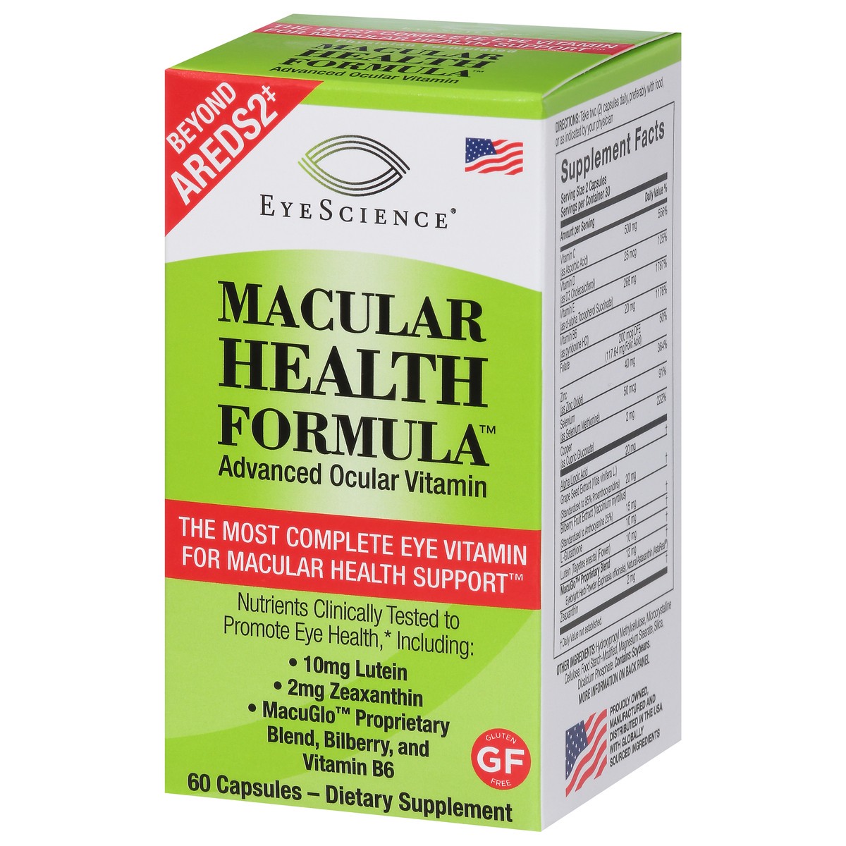 slide 4 of 15, EyeScience Macular Health Formula Capsules Advanced Ocular Vitamin 60 ea, 60 ct