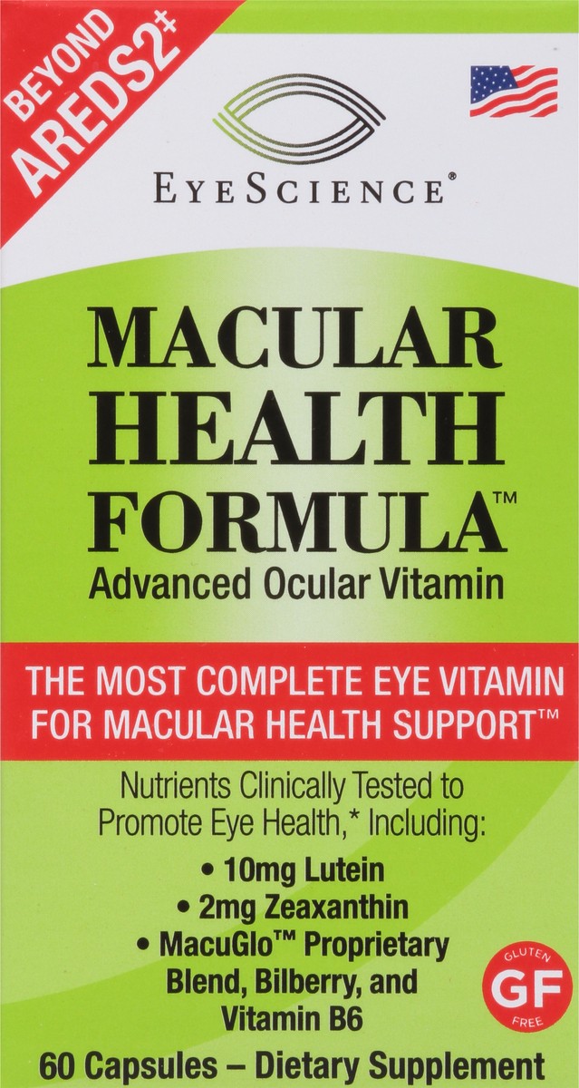 slide 6 of 15, EyeScience Macular Health Formula Capsules Advanced Ocular Vitamin 60 ea, 60 ct