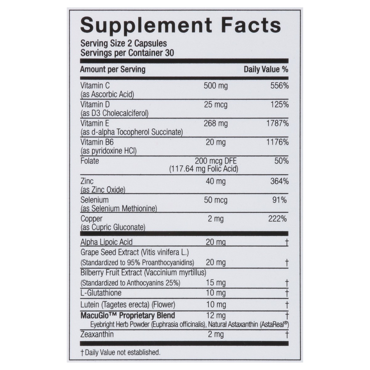 slide 11 of 15, EyeScience Macular Health Formula Capsules Advanced Ocular Vitamin 60 ea, 60 ct