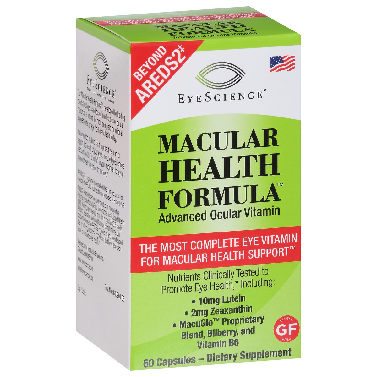 slide 10 of 15, EyeScience Macular Health Formula Capsules Advanced Ocular Vitamin 60 ea, 60 ct