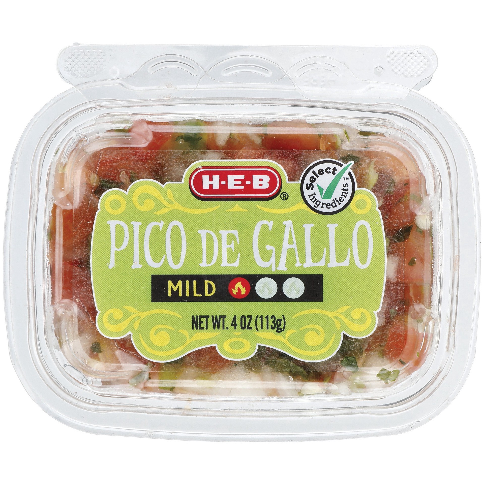 slide 1 of 1, H-E-B Mild Pico De Gallo, 4 oz