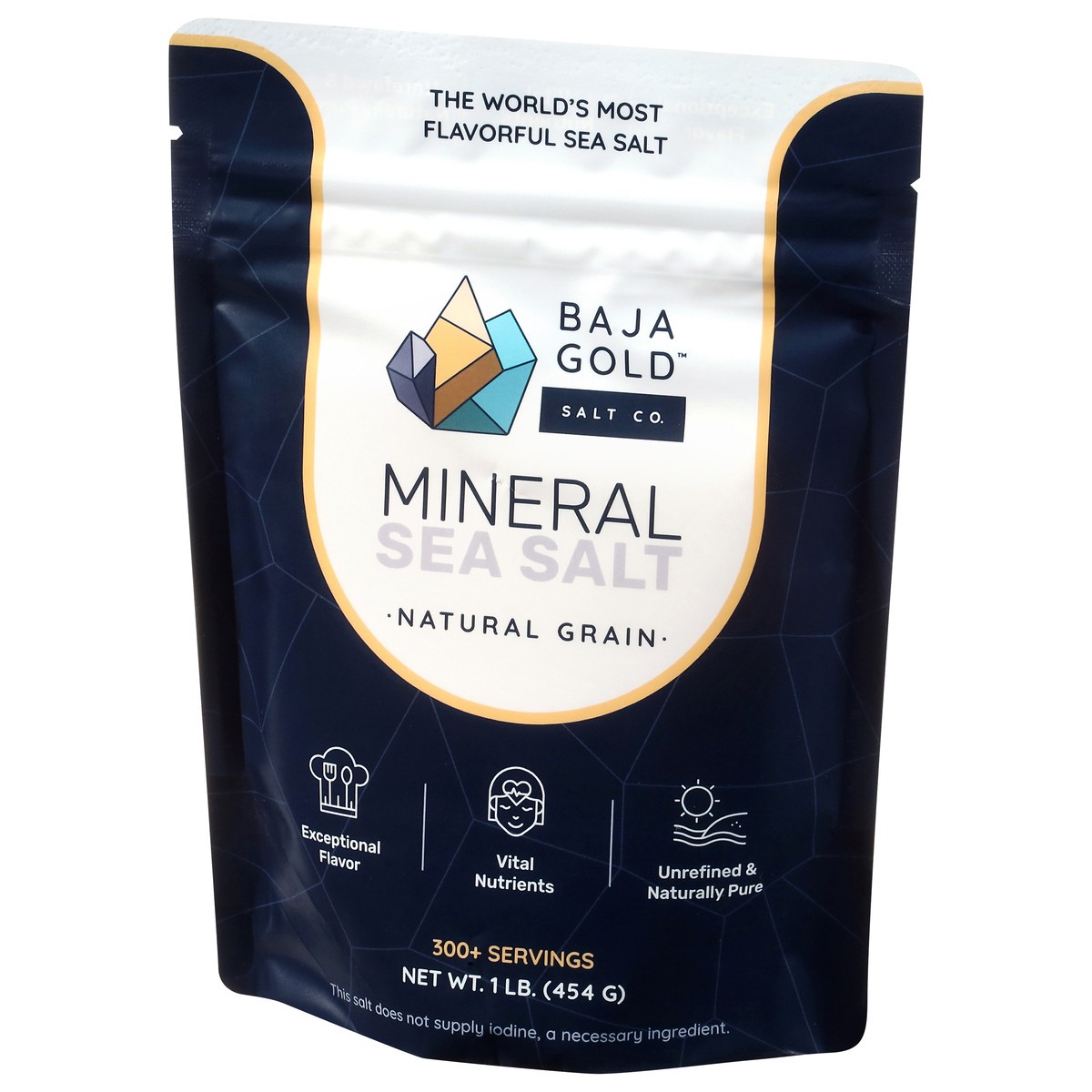 slide 2 of 4, Baja Gold Salt Co. Mineral Sea Salt 1 lb, 1 lb