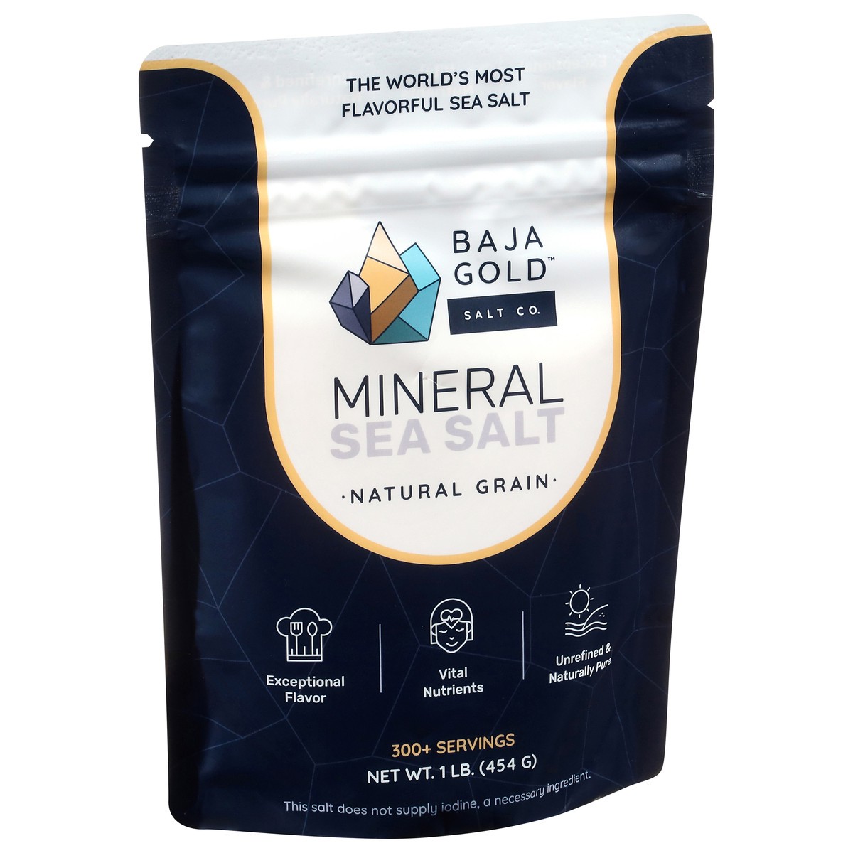 slide 3 of 4, Baja Gold Salt Co. Mineral Sea Salt 1 lb, 1 lb