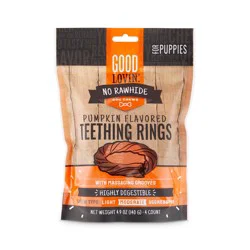 Good Lovin' No Rawhide Pumpkin Flavored Puppy Teething Rings