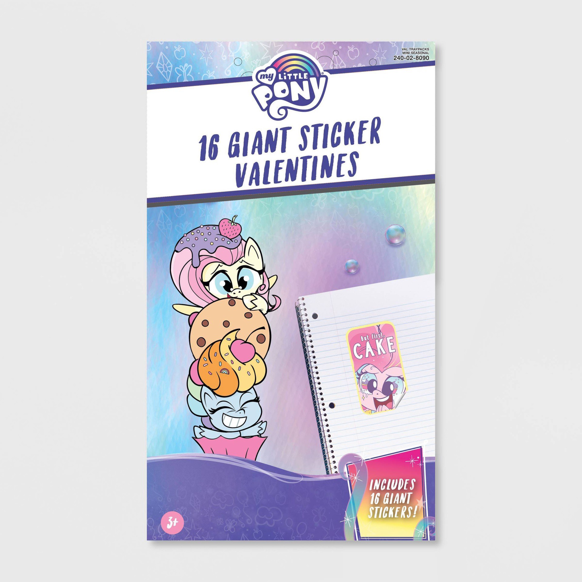 slide 1 of 1, Paper Magic My Little Pony Giant Sticker Valentines, 16 ct