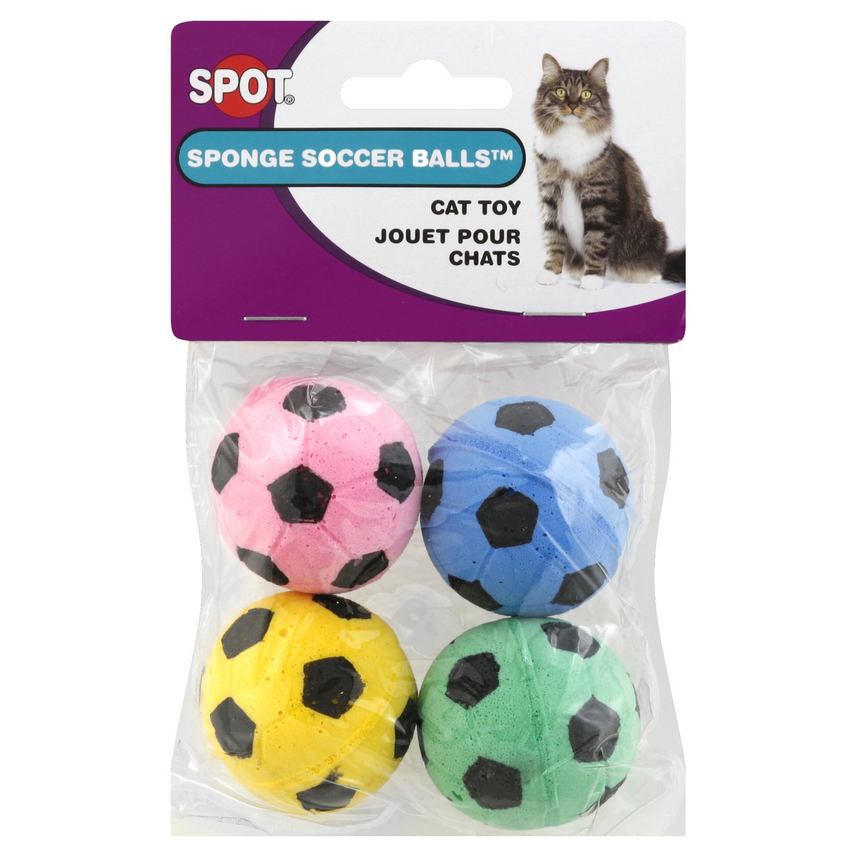 slide 1 of 3, Spot Cat Toy 4 ea, 4 ct