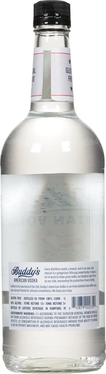 slide 4 of 9, Buddy's American Vodka 1 l, 1 l