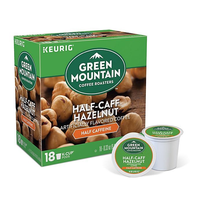 slide 2 of 9, Green Mountain Coffee Half-Caff Hazelnut Coffee Keurig K-Cup Pods, 18 ct