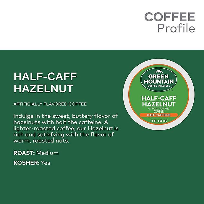 slide 5 of 9, Green Mountain Coffee Half-Caff Hazelnut Coffee Keurig K-Cup Pods, 18 ct