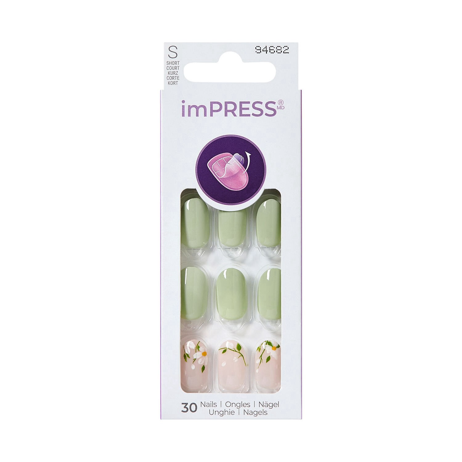 slide 1 of 1, KISS LASH Kiss Impress Nails -My Youth, 1 ct