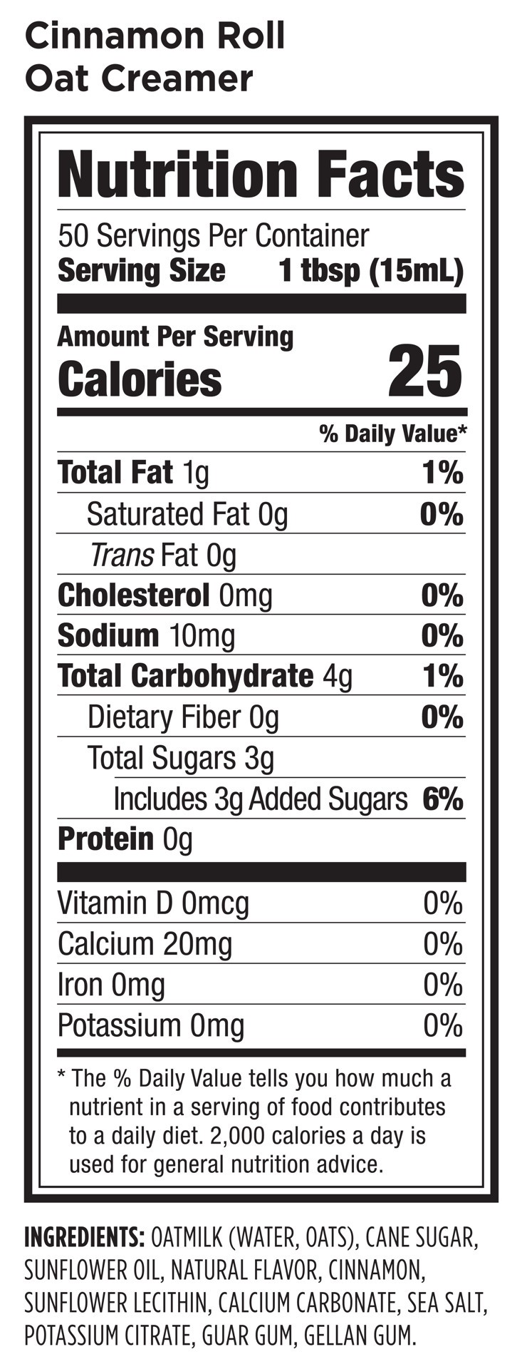 slide 3 of 5, Califia Farms Cinnamon Roll Oat Milk Coffee Creamer, 25.4 fl oz