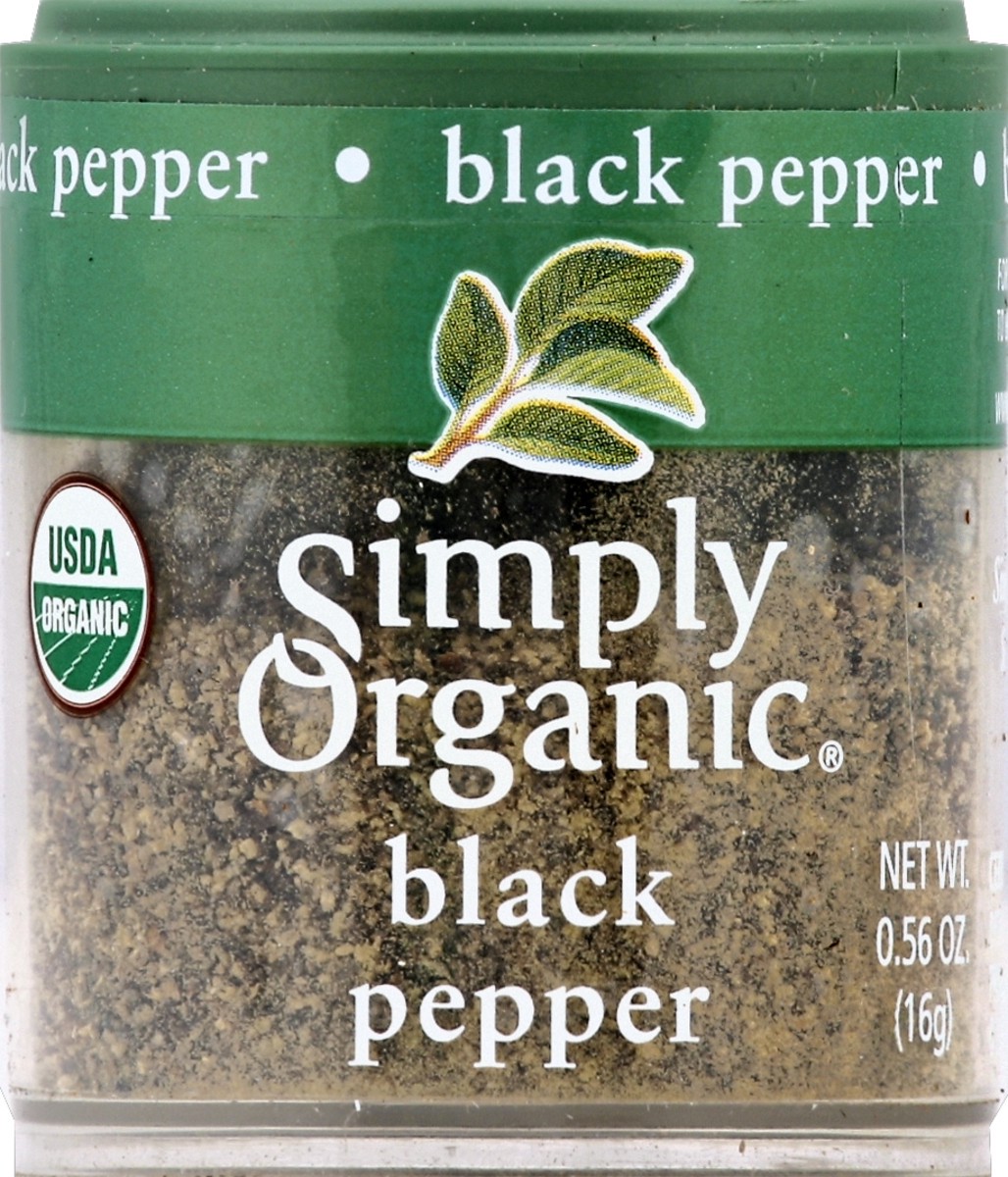 slide 1 of 2, Simply Organic Black Pepper 0.56 oz, 0.56 oz