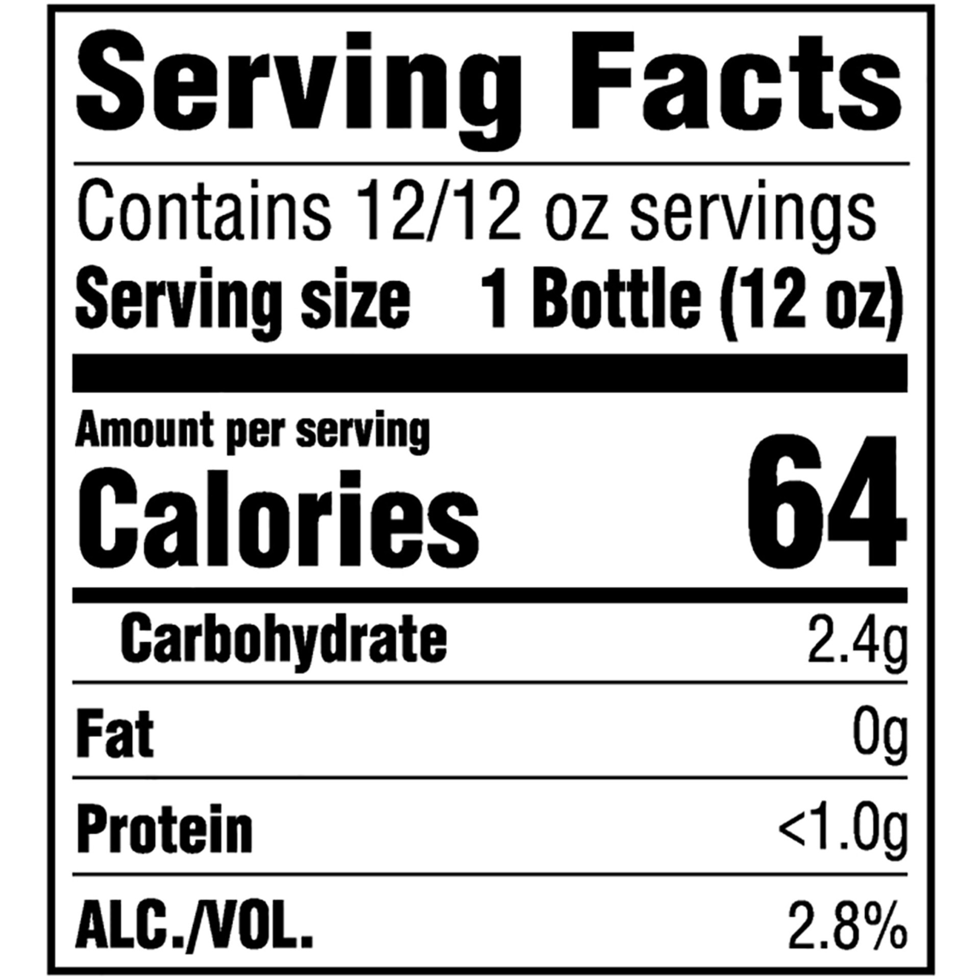 slide 4 of 5, Miller 64 Extra Light Lager Beer, 12 Pack, 12 fl. oz. Bottles, 2.8% ABV, 12 ct; 12 fl oz