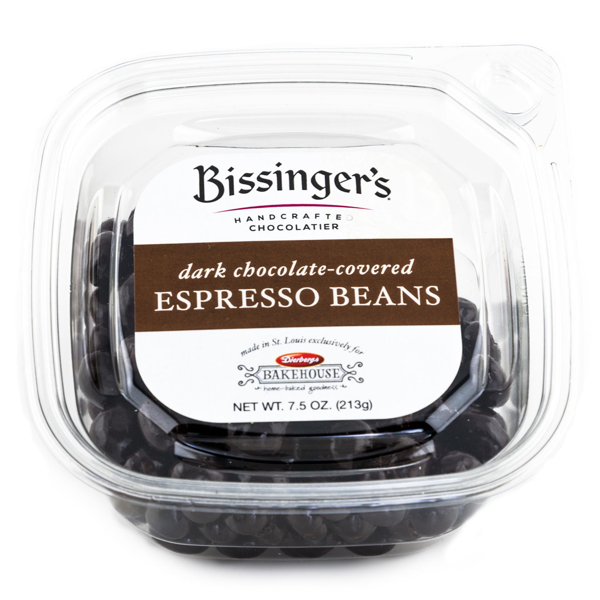 slide 1 of 1, Bissinger's Dark Chocolate Espresso Beans, 7.5 oz