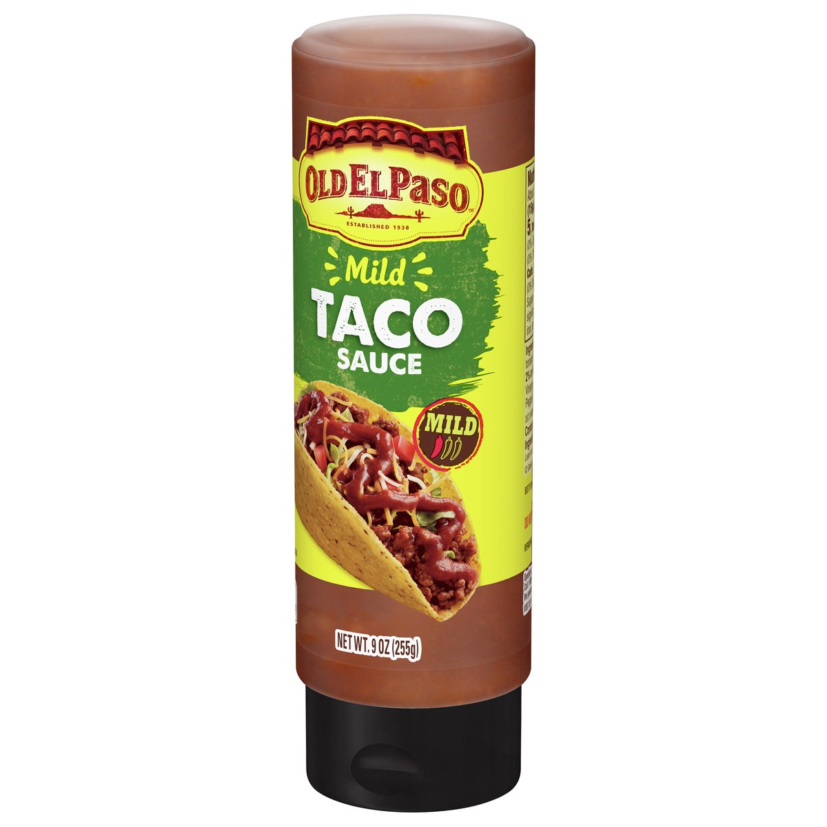 slide 9 of 9, Old El Paso Taco Sauce, Mild, Squeeze Bottle, 9 oz., 9 oz