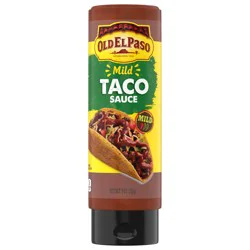 Old El Paso Taco Sauce, Mild, Squeeze Bottle, 9 oz.