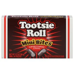 Tootsie Roll Mini Bites Candy Coated Chews 3.5 oz