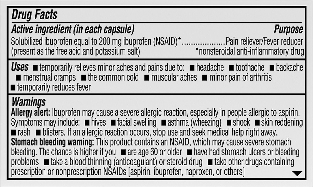 slide 8 of 13, TopCare Health 200 mg Ibuprofen Minis 20 Softgels, 20 ct