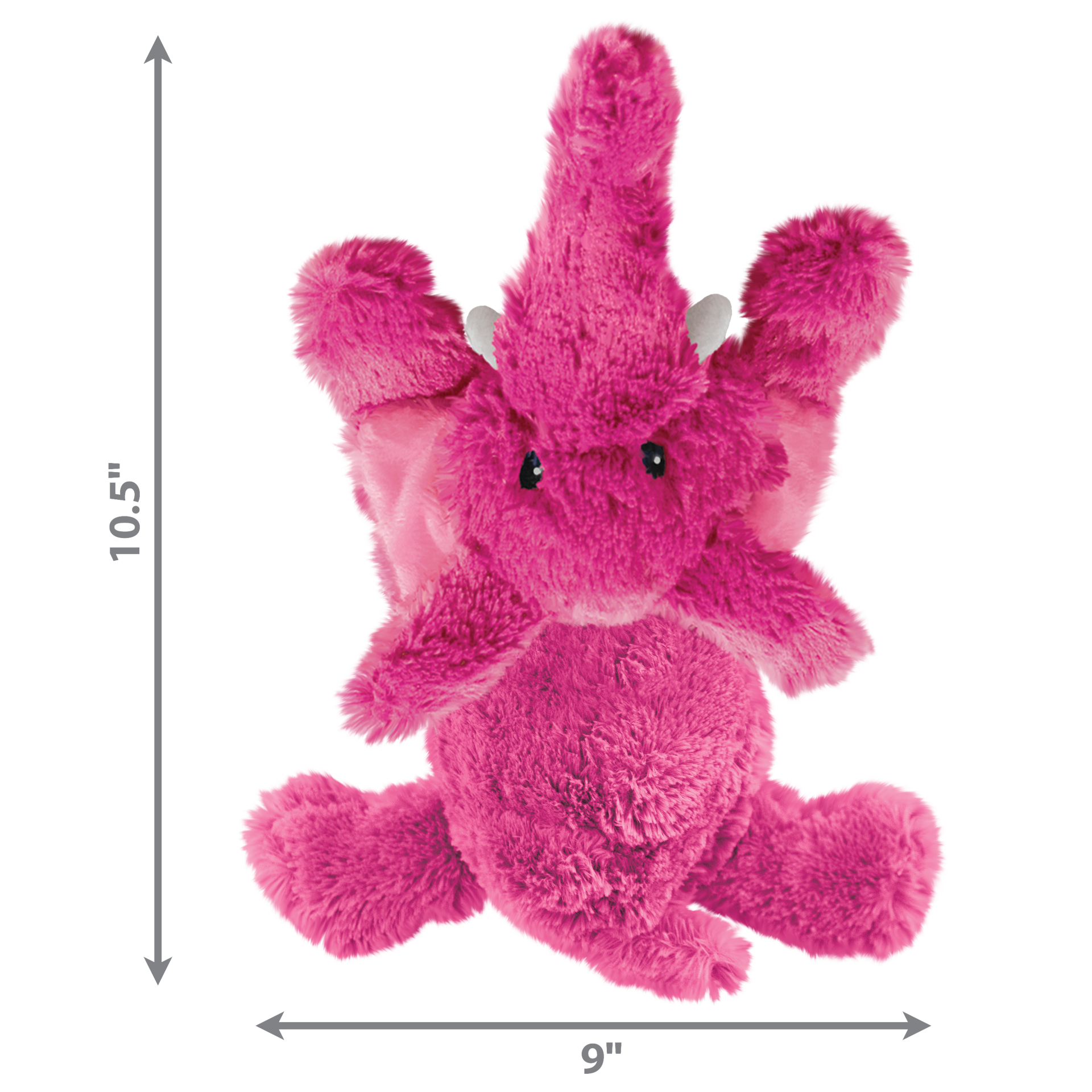 slide 2 of 4, KONG Hong Medium Cozie Dog Toy Elmer Elep, 1 ct