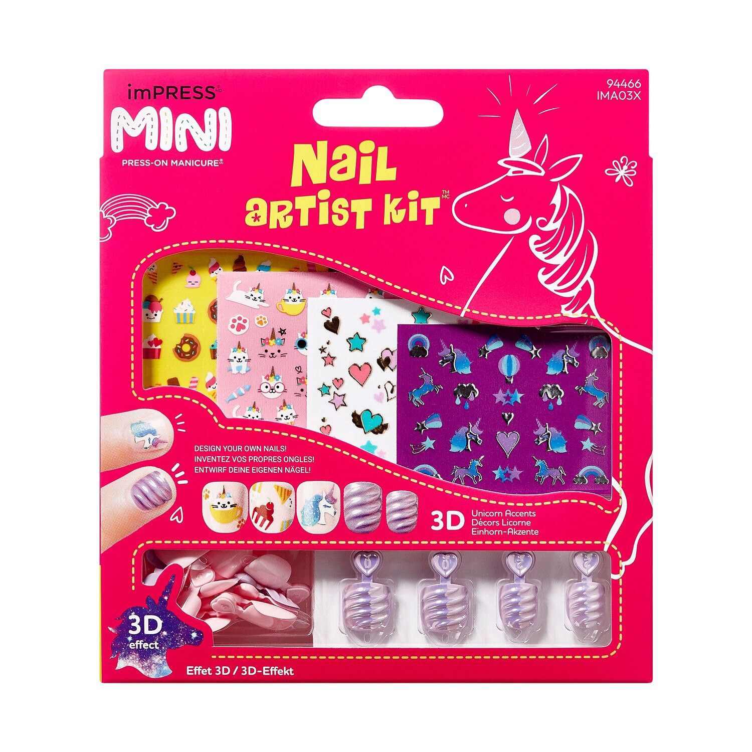 slide 1 of 1, KISS NAIL Kiss Impress Kids Artist Kit, Spring Joy, 1 ct