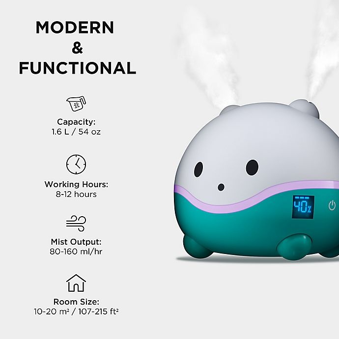 slide 3 of 6, LittleHippo WISPI Humidifier, Diffuser and Night Light, 1 ct