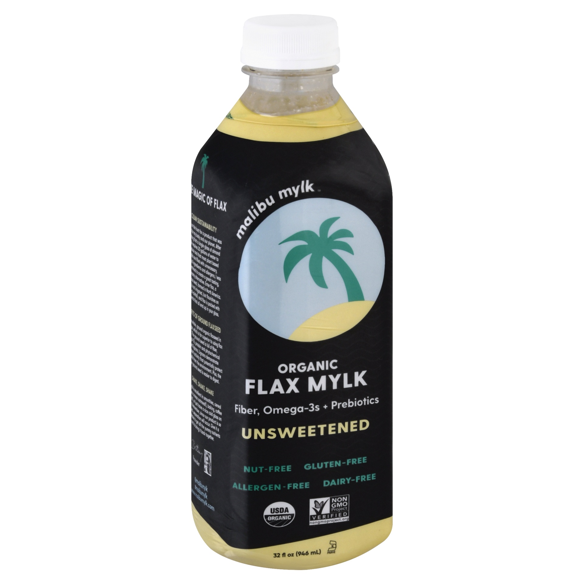 Malibu Mylk Organic Unsweetened Flax Mylk 32 fl oz Shipt