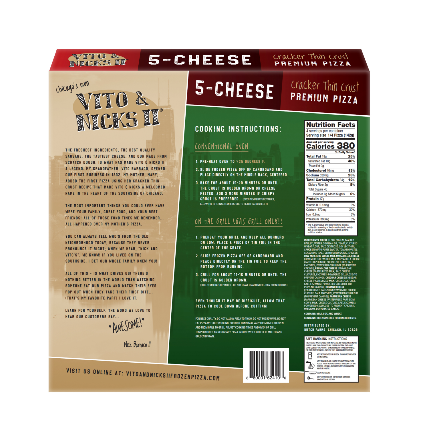 slide 2 of 2, Vito & Nicks II Premium Pizza, 19.51 oz