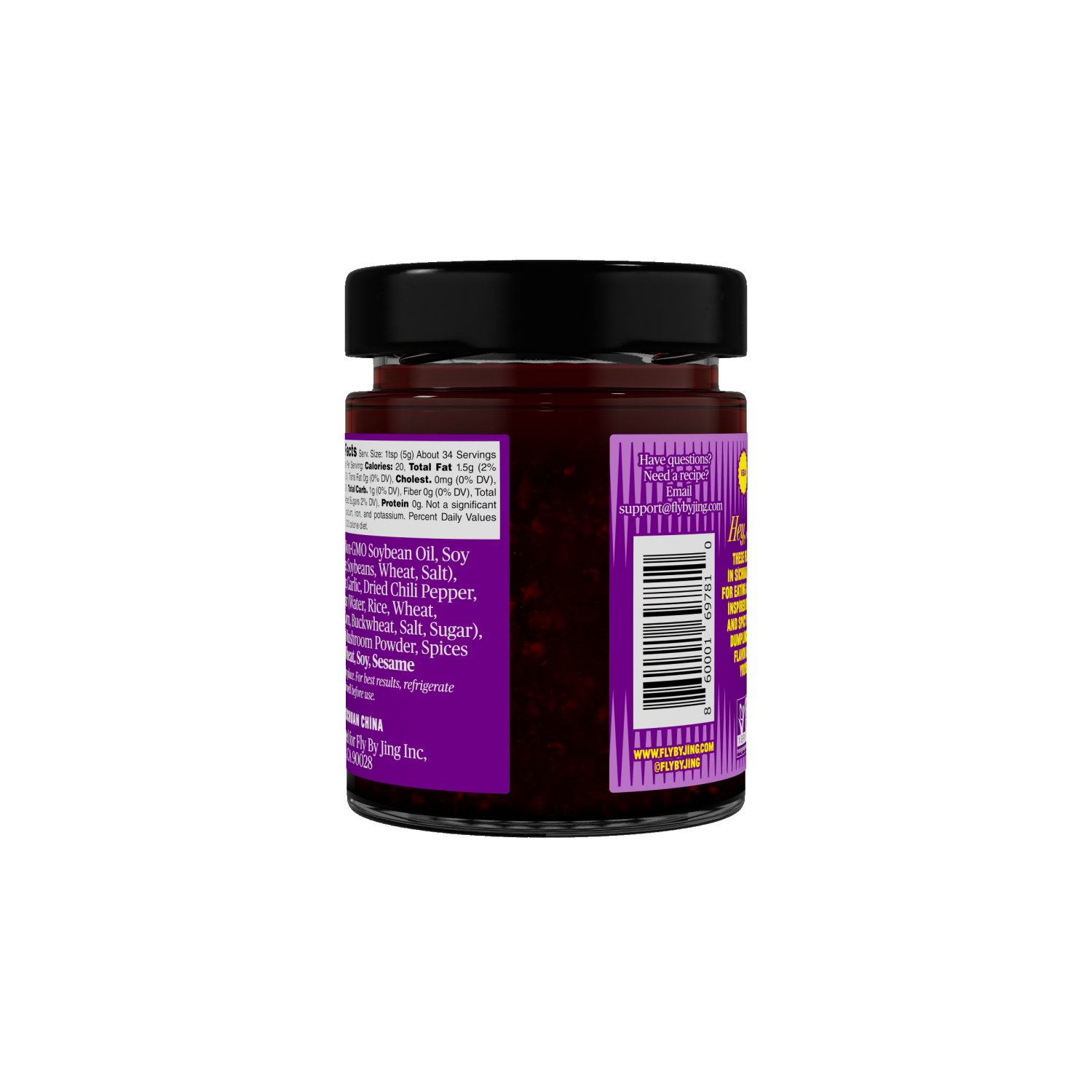 slide 2 of 3, Fly by Jing Sweet + Spicy Sichuan Chili Sauce 6 oz, 6 oz