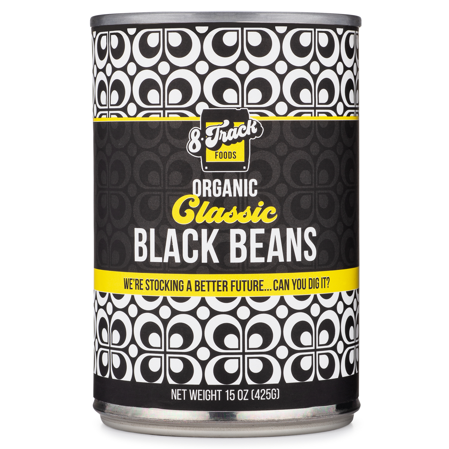 slide 1 of 5, 8 Track Foods Classic Orgnaic Black Beans 15 oz, 15 oz