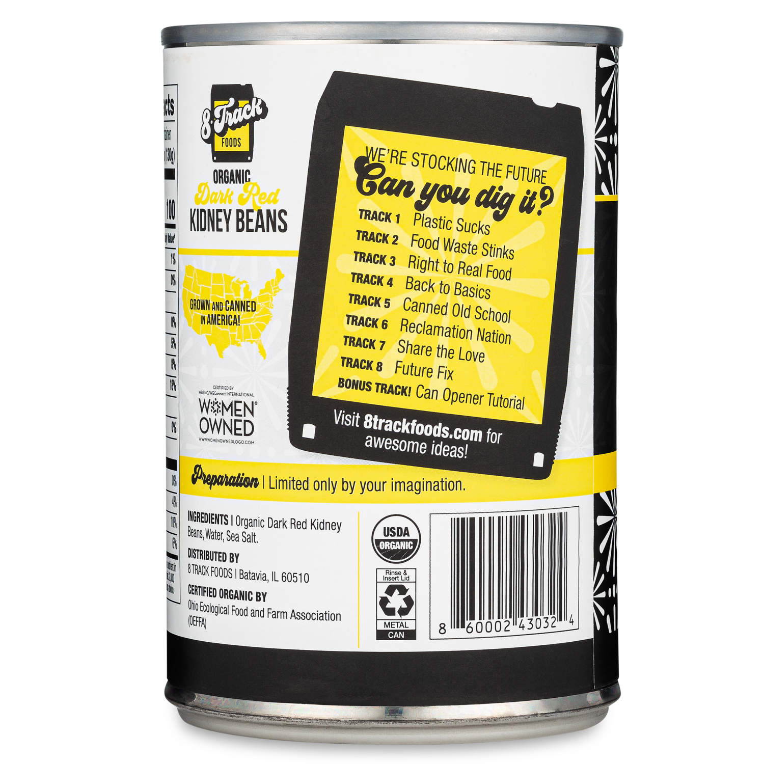 slide 2 of 5, 8 Track Foods Organic Dark Red Kidney Beans, 15 oz, 15 oz