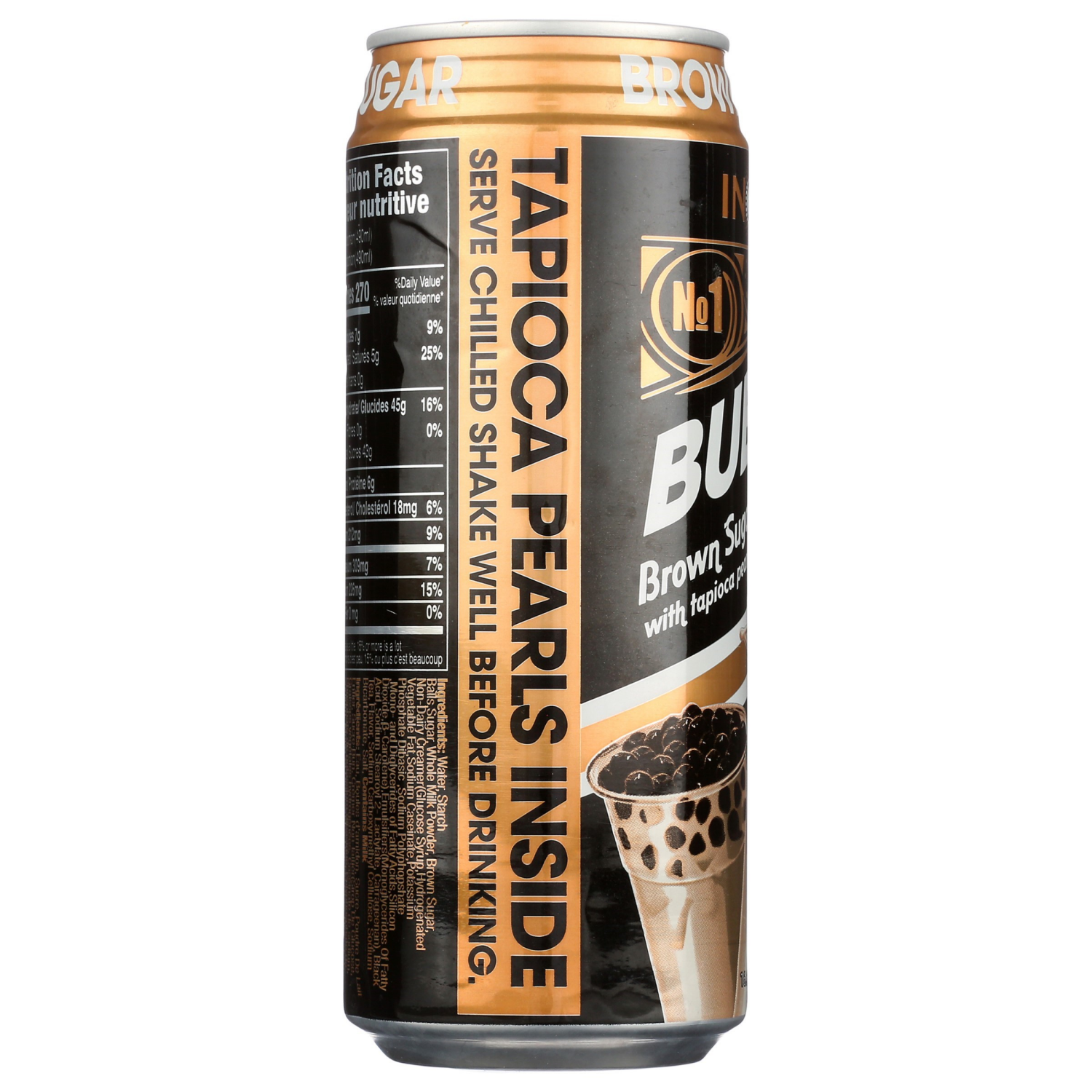 slide 3 of 3, Inotea Brown Sugar Bubble Tea with Tapioca Pearls 16.6 fl oz, 16.6 fl oz