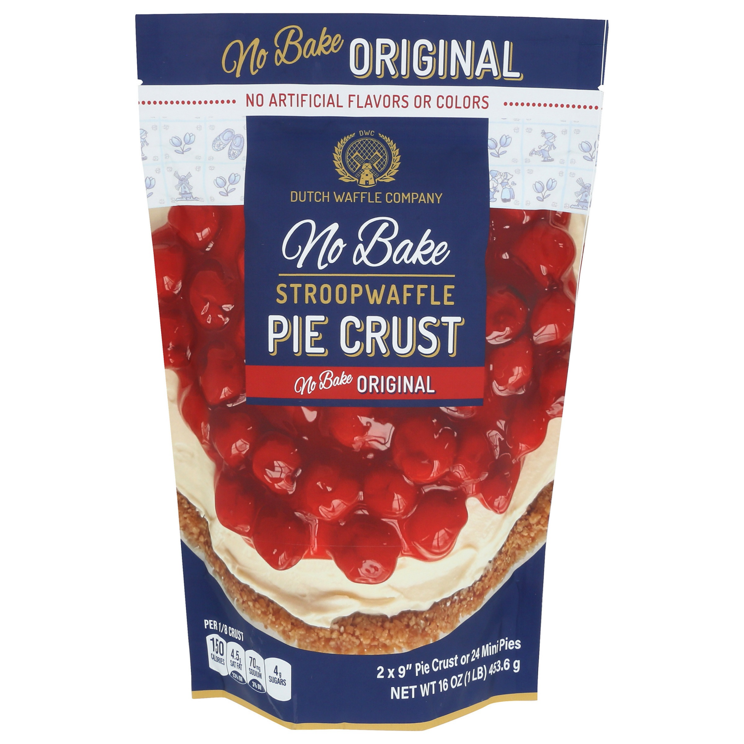 slide 1 of 2, Dutch Waffle Co No Bake Stroopwafel Pie Crust, 1 LB, 1 lb